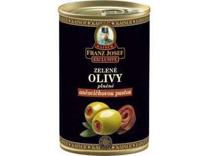 FJK green olives stuffed with anchovy paste 300g