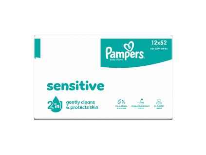 Pampers wipes (12x52/fol) Sensitive