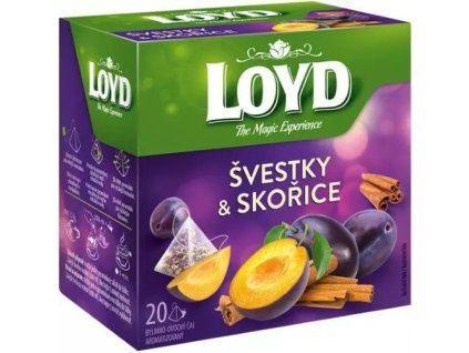 Loyd Tea pyramid plum + cinnamon 40g