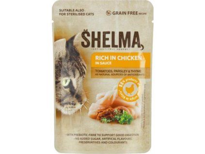 Shelma chicken tomato + herb pouch 85g