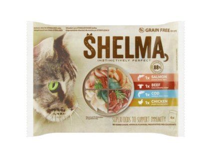 Shelma pocket mp chicken beef salmon cod @4x85g