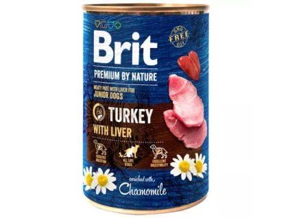Brit Premium canned turkey with liver 400g
