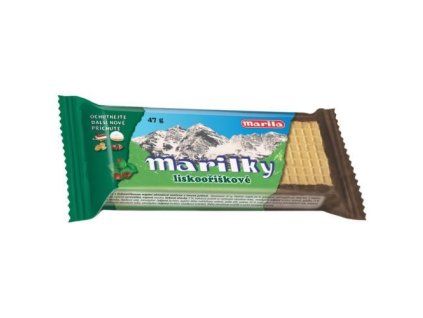 Apricot wafers dipped in hazelnuts 47g