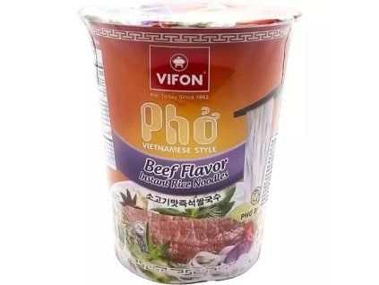 Vifon instant rice noodles 60g beef in a cup