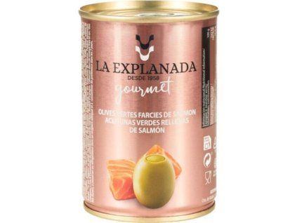 La Explanada green olives stuffed with salmon paste 280g