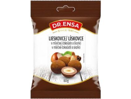Dr. Ensa hazelnut kernels in milk chocolate and cinnamon 80g