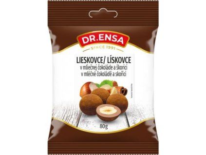 Dr.Ensa hazelnut kernels in milk chocolate 80g