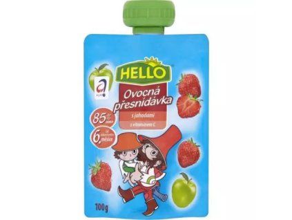 Hello fruit snack strawberry 100g