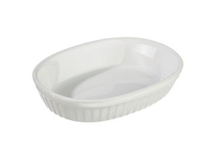 METRO PROFESSIONAL Oval baking dish 18 cm stoneware white 1 pc