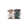 Emocio scented candle in glass Soft Cotton & Sandalo Noir 2 pcs in a box 52x65mm