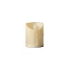 Emocio LED candle with dancing flame cream 75x100 mm