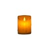 Emocio LED candle with dancing flame cream 75x100 mm