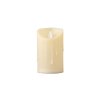 Emocio LED candle with dancing flame cream 75x125 mm