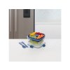 Sistema To Go Salad Box with Separate Compartments and Cutlery 1.1 l, mixed colors