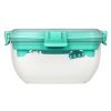 Sistema To Go Salad Box with Separate Compartments and Cutlery 1.1 l, mixed colors