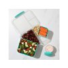 Sistema Divided To Go Bento Lunch Box with Yogurt Container and 2 Trays 1.65 L, Mixed Colors