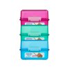 Sistema Lunch Cube Divided Snack Box with 2 Compartments 1.4 l, mixed colors