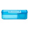 Sistema Divided Lunch Bento Snack Box with Yogurt Container and 2 Trays 1.65 L, Mixed Colors