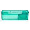 Sistema Divided Lunch Bento Snack Box with Yogurt Container and 2 Trays 1.65 L, Mixed Colors