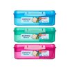 Sistema Divided Lunch Bento Snack Box with Yogurt Container and 2 Trays 1.65 L, Mixed Colors