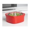 Sistema Steaming box for vegetables and fish Microwave steamer 2.4 l, red