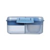 Sistema Divided snack box Ocean Bound Bento Cube with yogurt container and 2 trays 1.25 l, mix of colors
