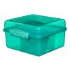 Sistema Lunch Cube Max Divided Snack Box with Yogurt Container with Double Lid 2 L, Mixed Colors