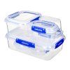 Sistema Set of 6 waterproof food containers KLIP IT PLUS 2x 180 ml, 2x 400 ml, 1x 1 l and 1x 2.2 l