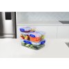 Sistema Set of 6 waterproof food containers KLIP IT PLUS 2x 180 ml, 2x 400 ml, 1x 1 l and 1x 2.2 l