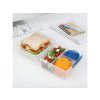 Sistema Divided Snack Box To Go Lunch Cube Max with Yogurt Container with Double Lid 2l, Mixed Colors