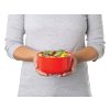 Sistema Microwave round food heating container 915 ml, red