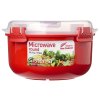 Sistema Microwave round food heating container 915 ml, red