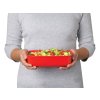 Sistema Microwave rectangular food heating box 1.25 l, red