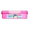 Sistema Lunch Snack Attack Duo Divided Snack Box with 2 Separate Compartments 975 ml, Pink