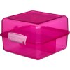 Sistema Lunch Cube Divided Snack Box with 2 Compartments 1.4 l, Pink