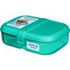 Sistema Lunch Ribbon Divided Snack Box with Yogurt Container 1.1 l, Mint