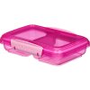 Sistema Lunch Small Split 2-compartment lunch box 350 ml, pink