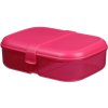 Sistema Lunch Ribbon Divided Snack Box with Yogurt Container 1.1 l, Pink