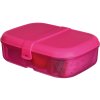 Sistema Lunch Ribbon Divided Snack Box with Yogurt Container 1.1 l, Pink