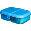 Sistema Lunch Ribbon Divided Snack Box with Yogurt Container 1.1 l, Blue