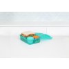 Sistema Divided Lunch Bento Snack Box with Yogurt Container and 2 Trays 1.65 L, Mint