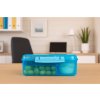 Sistema Divided Lunch Bento Snack Box with Yogurt Container and 2 Trays 1.65 L, Blue