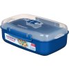 Sistema Microwave Rectangle Food Warmer Box 1.25 l, blue
