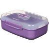 Sistema Microwave Rectangle Food Warmer Box 1.25 l, purple