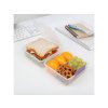 Sistema Lunch Cube Divided Lunch Box with 2 Compartments 1.4 L, Purple
