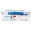 Sistema To Go Triple Split Lunch Box with 2L Yogurt Container, Blue