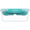 Sistema Divided waterproof food box To Go STAX 1 l, green