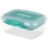 Sistema Divided waterproof food box To Go STAX 1 l, green