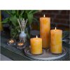 Bolsius cylinder candle Butter Yellow Rustic Silhouette 68x190mm