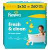 Pampers wipes (5x52/fol) Fresh Clean